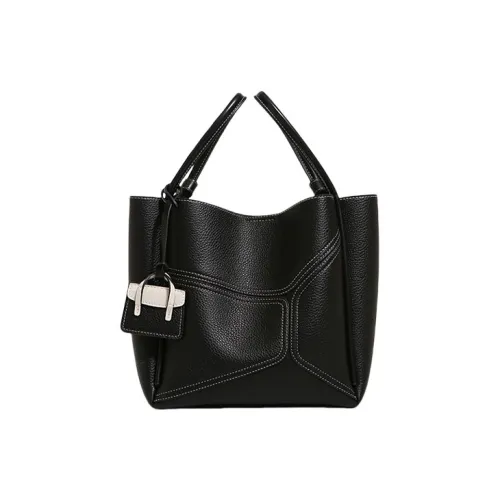TTaG．baG Коровья кожа Тоут Через плечо Одно плечо Сумка Обычный Женский Черный Белый Коричневый Слон GREY