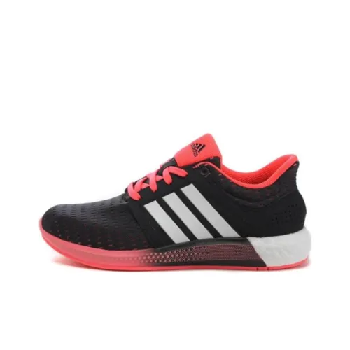 Adidas Shock Absorbers Slip-Resistant Abrasion-Resistant Low Top Casual Running Shoes Women's Black Red Adidas Shock Absorbers Slip-Resistant Abrasion-Resistant Низкий Топ Повседневные Беговые Кроссовки Женские Черный Красный
