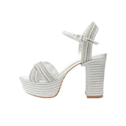 Schutz Latifah one Ремень Сандалии 10,5cm Женские Серебряные