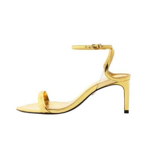 Schutz Skye One Strap Sandals 7,6 cm Women's Gold Schutz Skye One Ремешок Сандалии 7,6 см Женские Золотые