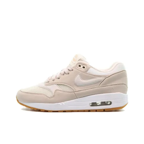 Nike Air Max 1 Low Топ Беговые кроссовки Женские Экрю