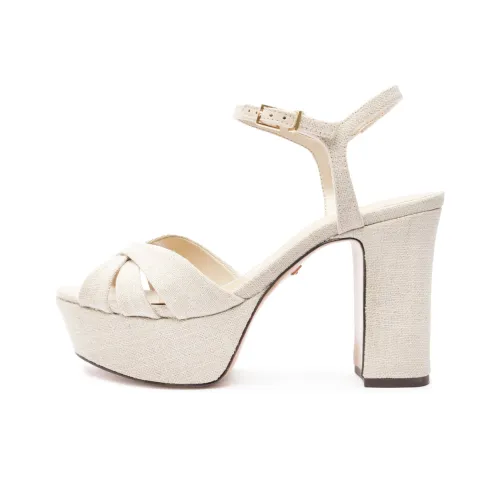 Schutz Keefa One Ремень Сандалии 10,5 см Женские Бежевые