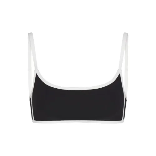 SKIMS FITS EVERYBODY Контрастный Комбинированный Scoop Бюстгальтер Женский Onyx Onyx