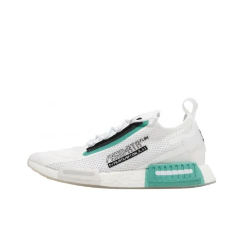 Adidas NMD R1 Spectoo Амортизаторы Slip-resistant устойчивые к истиранию Низкий топ Повседневная обувь Унисекс Белый синий