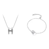 Ожерелье с подвеской "Маленькая круглая подвеска" + Браслет с подвеской "Маленькая круглая подвеска"