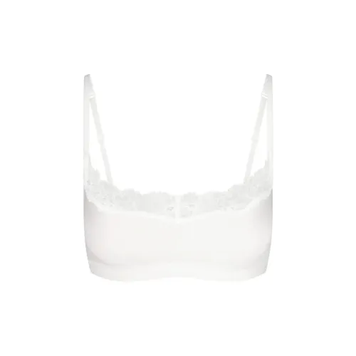 SKIMS Хлопок Кружево Scoop Бюстгальтер Женский Мраморный Мраморный