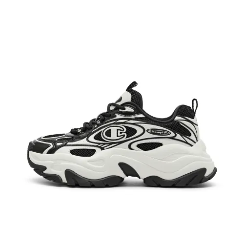 Champion Nebula Отделение Толстая подошва Кроссовки Мужские Черные Белые