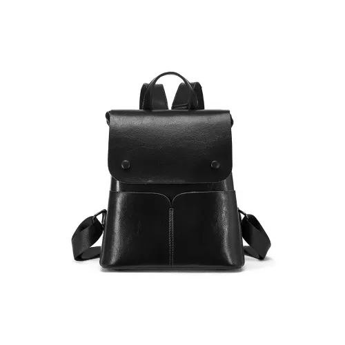 TTaG．baG Рюкзак из коровьей кожи женский черный кофейный закатный желтый белый