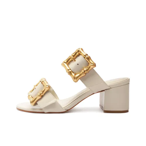 Schutz Слипоны 6 см Женские Бежевые