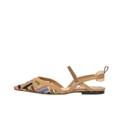 FENDI Colibrì Lite Повседневная обувь Женская Бежевая