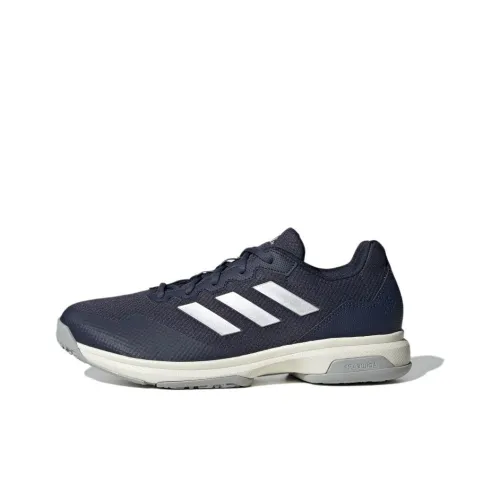 Adidas GAMECOURT 2 Амортизация Противоскользящие Устойчивые к истиранию Низкий Топ Теннисные Кроссовки Унисекс Синий