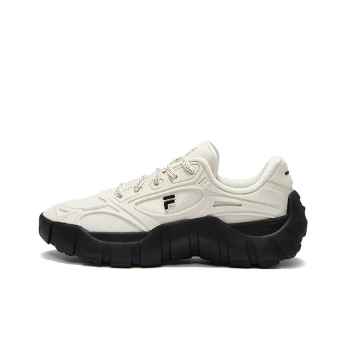 FILA FUSION BONE DX Spine Shoes Дышащее покрытие Низкий топ Повседневная обувь Женская Черный Белый