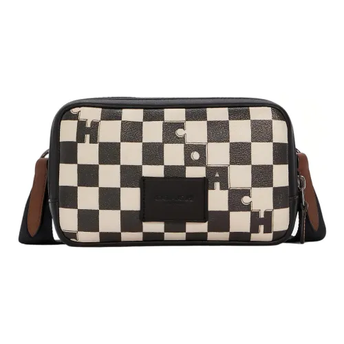 COACH Провайдер Чехол для телефона из коровьей кожи маленькая сумочка сумка через плечо маленький унисекс черный белый