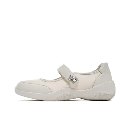 EBLAN Mary Jane Shoes Женские Бежевые