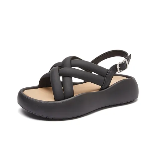 Сандалии La Chapelle в римском стиле с средним каблуком женские