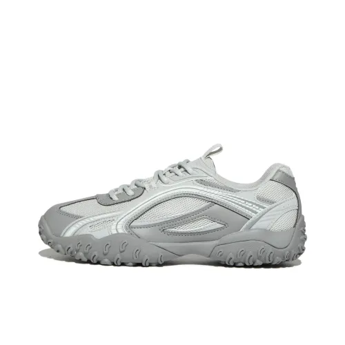 FILA Eschape Беговые кроссовки Низкий топ Серый Белый Унисекс
