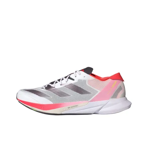 Adidas Adizero Adios 8 Беговые кроссовки Низкий топ FTW Белый/Aurora Металлик/Солнечный Красный Мужской