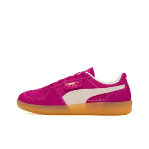PUMA Palermo Vintage Устойчивые к истиранию низкие кроссовки для скейтбординга унисекс красные фиолетовые