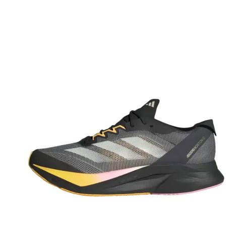 Adidas Adizero Boston 12 Беговые кроссовки Низкий топ Черный Серый Цвет Мужской