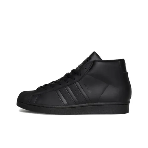 Adidas Pro Model Slip-resistant Abrasion-resistant MID Top Скейтборд Кроссовки Unisex Black