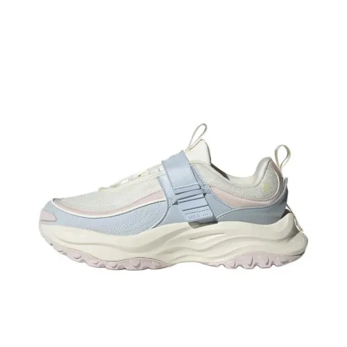 Adidas Maxxwavy Slip-resistant Abrasion-resistant Low Top Casual Running Shoes Women's White Purple Pink