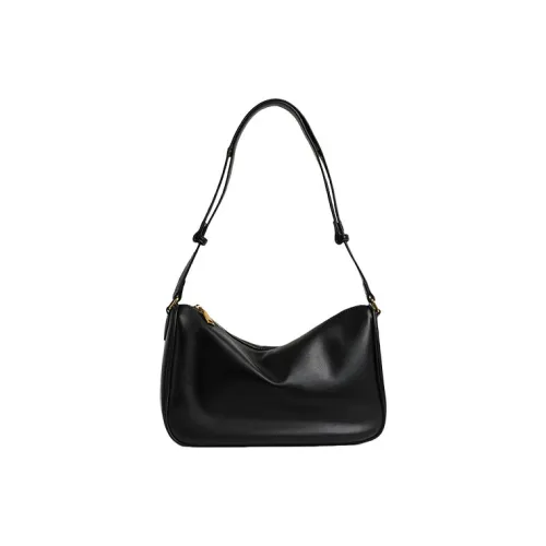 TTaG．baG Microfiber Leather Crossbody Bag Women's Black Coffee