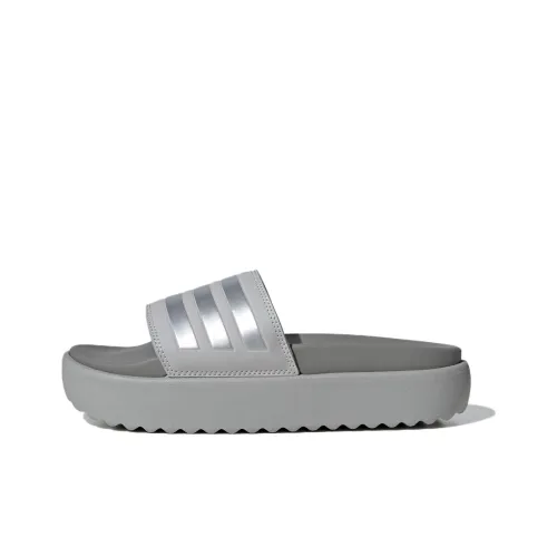 adidas Adilette Слипоны Серый/серебристый Женские
