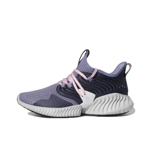 Adidas Alphabounce Instinct Slip-Resistant и Breathable Low-Top Беговые кроссовки Женские Фиолетовый Черный