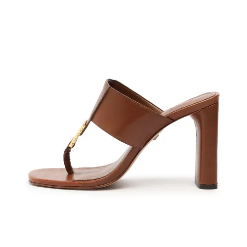 Schutz Шлепанцы 10 см Женские Кофе