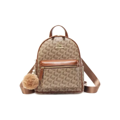 Weymond Мягкая кожа Рюкзак Женские Экрю Земляной желтый