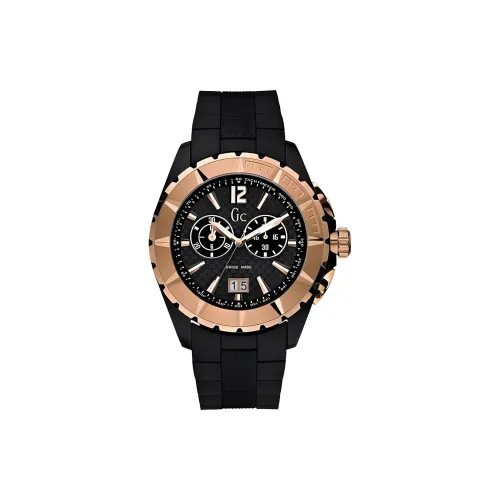GUESS Мужские часы Коллекция Наручные часы Кварцевый механизм Резиновый ремешок 42 мм Черный циферблат Мужские часы
