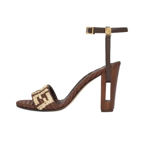 FENDI Delfina One Strap Sandals 9,5cm Women's Brown