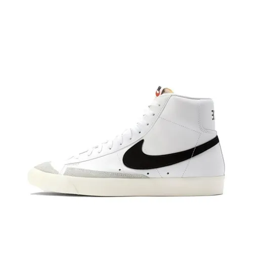 Nike Blazer 77 Устойчивые к истиранию MID Топ Скейтборд Кроссовки Мужские Молочно-белые