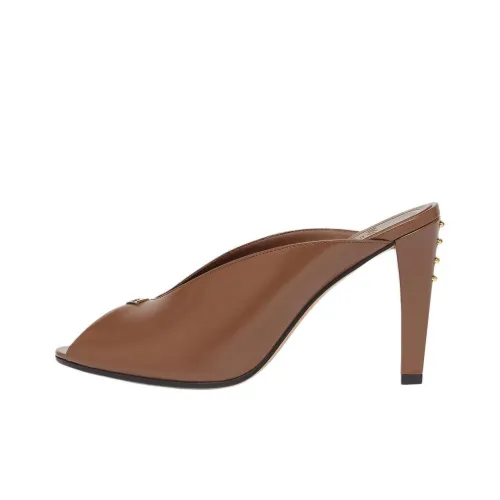 FENDI Слипоны 9,5 см Женские Коричневые