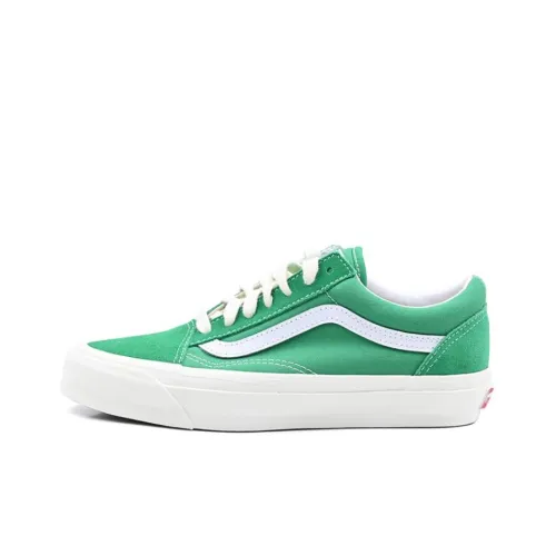 Vans Old Skool Collection Повседневный Низкий Топ Зеленый Белый Унисекс