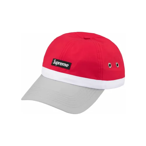 Supreme Полиэстер Кепки Унисекс Красный