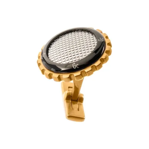 GUESS Стальной Запонки Мужской Золотой