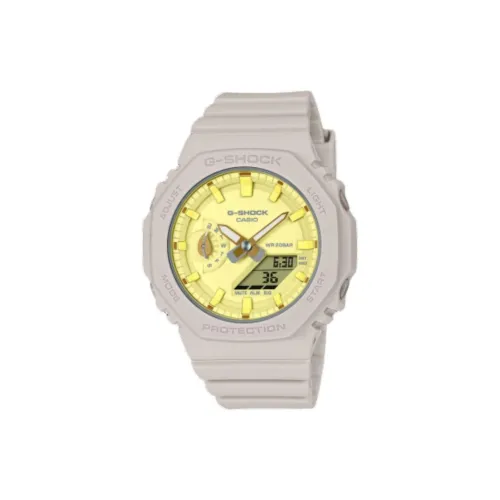 CASIO Кварцевый механизм Смольный ремешок Женские часы Циферблат из золота