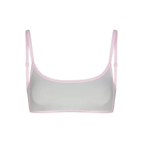 SKIMS FITS EVERYBODY Контрастный Комбинированный Scoop Бюстгальтер Женский Platinum Platinum