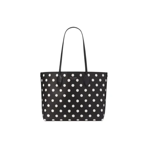Kate Spade PVC Тоут Сумка Сумка для покупок Сумка на плечо Сумка Большая Женская Черно-белая