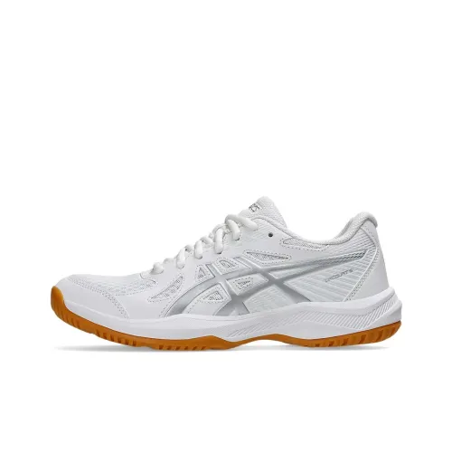 Asics Гель UPCOURT 6 Кроссовки для тренировок Низкий Топ Белый/Серебряный Женские