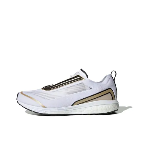 Adidas Boston S Non Slip Легкий Низкий Топ Беговые кроссовки Женские Белые Золотые