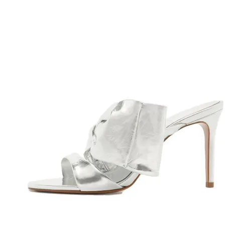 Schutz Слипоны 10 см Женские Серебряные