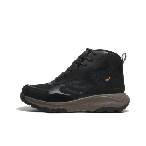 Teva Альпинистские и туристические ботинки High Top Черный Серый Мужской