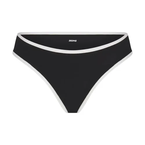 SKIMS FITS EVERYBODY Контрастный Комбинированный Cheeky Brief Трусы Женские 1 Пачка Onyx Onyx