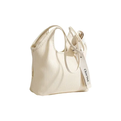 TTaG．baG Microfiber Leather Shoulder Bag Women's Ecru