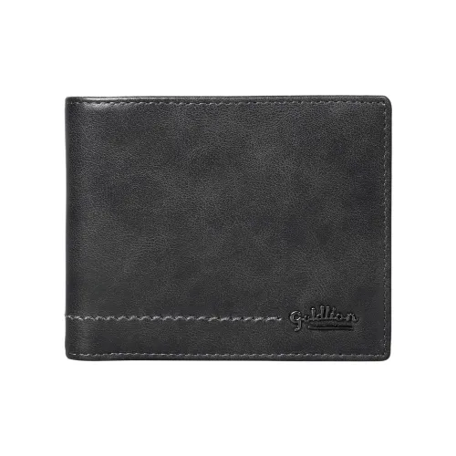 GOLDLION Кошелек из коровьей кожи стандартный мужской серый