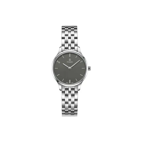CODEX X Chapel Collection Кварцевый механизм Женские часы 27 мм Серый циферблат Корпус из нержавеющей стали Ремешок из нержавеющей стали
