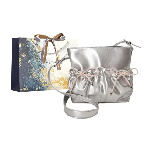 Iman's House ПУ (полиуретан) Сумка через плечо Женская Серебряная Бургунди Экрю Черная