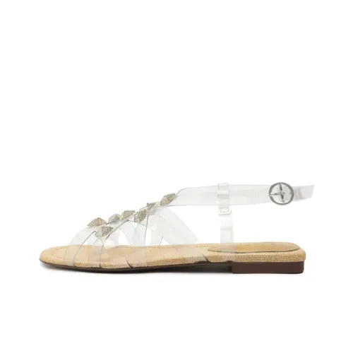 Сандалии Schutz в римском стиле Женские Светло-бежевые